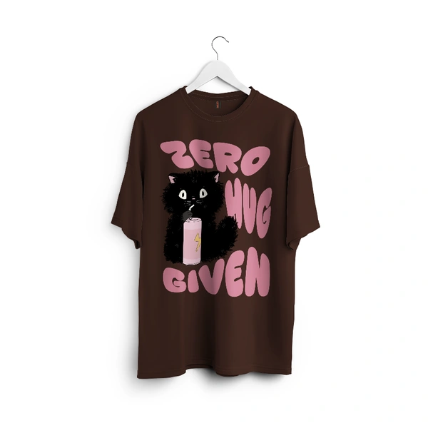 RULED Zero Hug Given Oversized T-Shirt India – ruled  - brown, xl