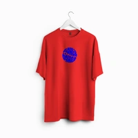 RULED Flower Power Oversized T-Shirt – Cream | Graphic Unisex Tee | Streetwear Style - red, m