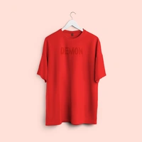 RULED Demon Lord – Flames of the Underworld Tee🔥💀😈 - red, m