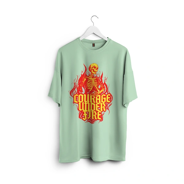 Courage Under Fire – Inferno Edition Tee - sage green, m