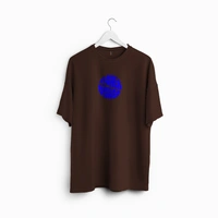 RULED Flower Power Oversized T-Shirt – Cream | Graphic Unisex Tee | Streetwear Style - brown, m