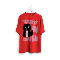 RULED Zero Hug Given Oversized T-Shirt India – ruled  - red, m