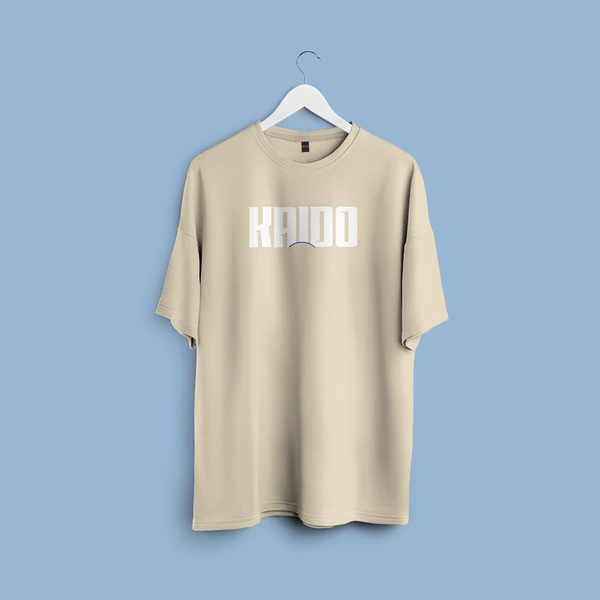 RULED Kaido Thunder Beast Oversized Tee - beige, l