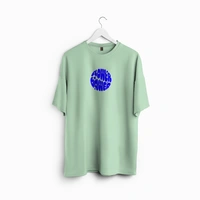 RULED Flower Power Oversized T-Shirt – Cream | Graphic Unisex Tee | Streetwear Style - sage green, m