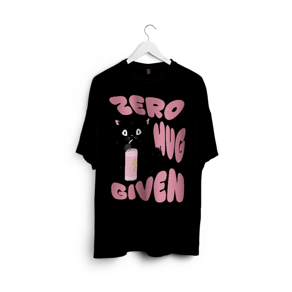 RULED Zero Hug Given Oversized T-Shirt India – ruled  - black, xl