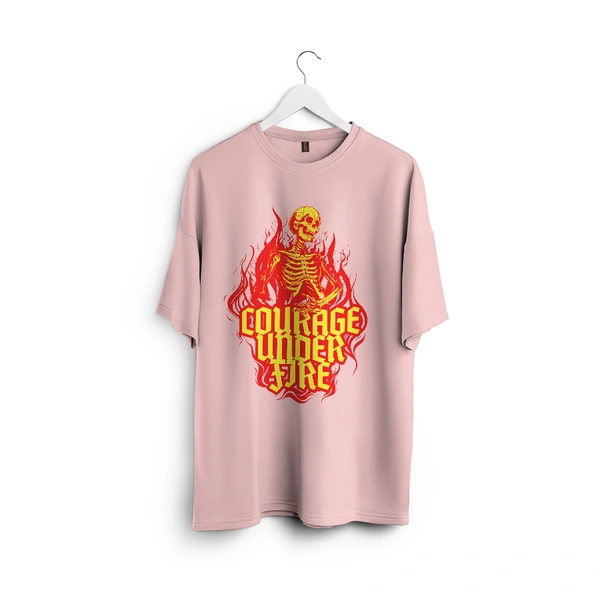 Courage Under Fire – Inferno Edition Tee - baby pink, s