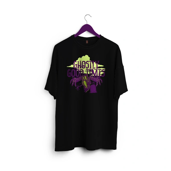 Ghostly Good Times - Spooky Vibes Tee - black, m