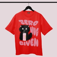 RULED Zero Hug Given Oversized T-Shirt India – ruled  - red, m