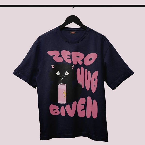 RULED Zero Hug Given Oversized T-Shirt India – ruled  - navy blue, xxl