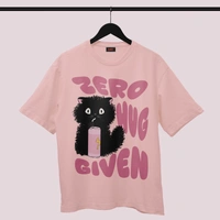 RULED Zero Hug Given Oversized T-Shirt India – ruled  - baby pink, s