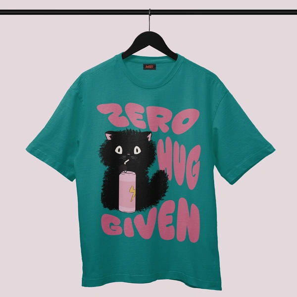 RULED Zero Hug Given Oversized T-Shirt India – ruled  - teal, m