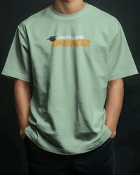 Last Minute Engineer Drop Shoulder Oversized Unisex Tshirt  - green, S