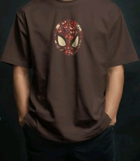 Spidey Oversized Tshirt  - brown, M