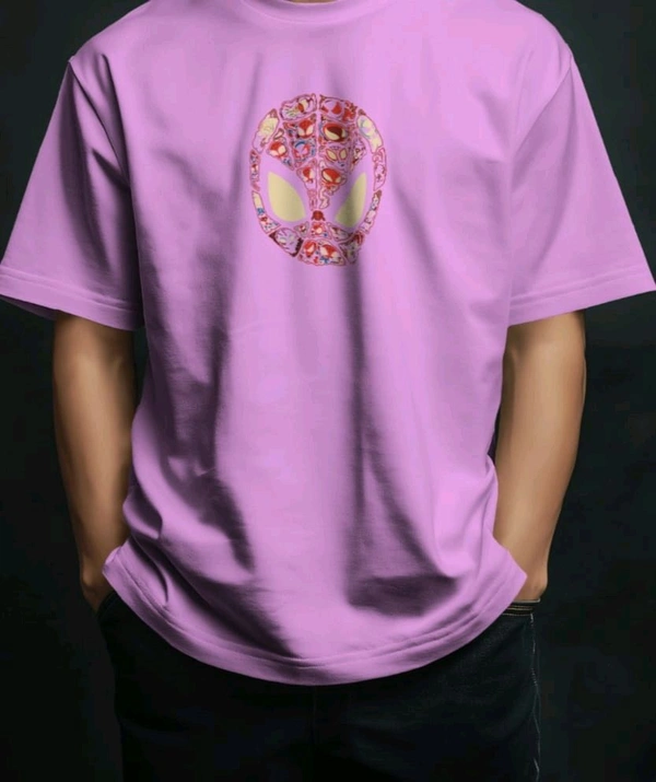 Spidey Oversized Tshirt  - Lavender, Xl