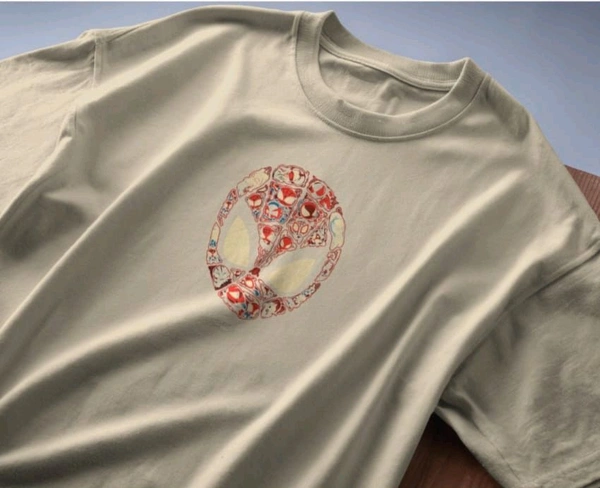 Spidey Oversized Tshirt  - beige, Xl