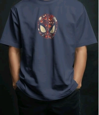 Spidey Oversized Tshirt  - Navy blue, M