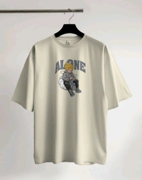 Alone Anime Oversized Tshirt  - off white, Xxl