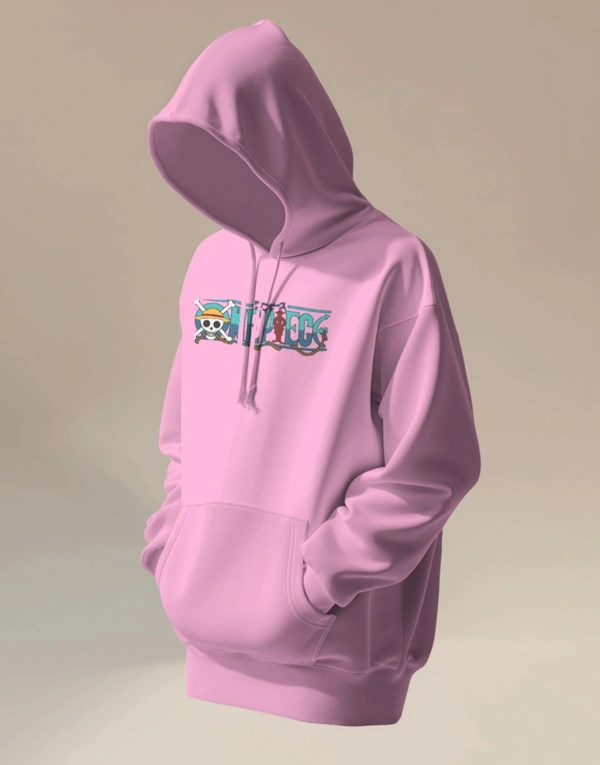 ONE PIECE hoodie  - pink, S