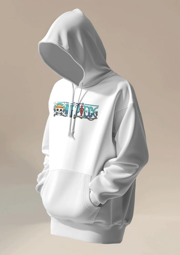 ONE PIECE hoodie  - White, L