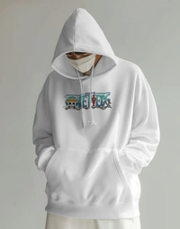ONE PIECE hoodie  - White, L