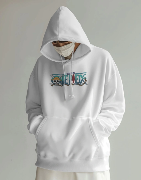 ONE PIECE hoodie  - White, L
