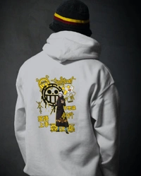 ONE PIECE hoodie  - grey, L