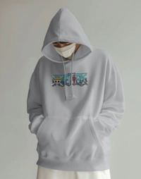 ONE PIECE hoodie  - grey, L