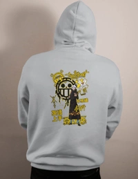 ONE PIECE hoodie  - grey, L