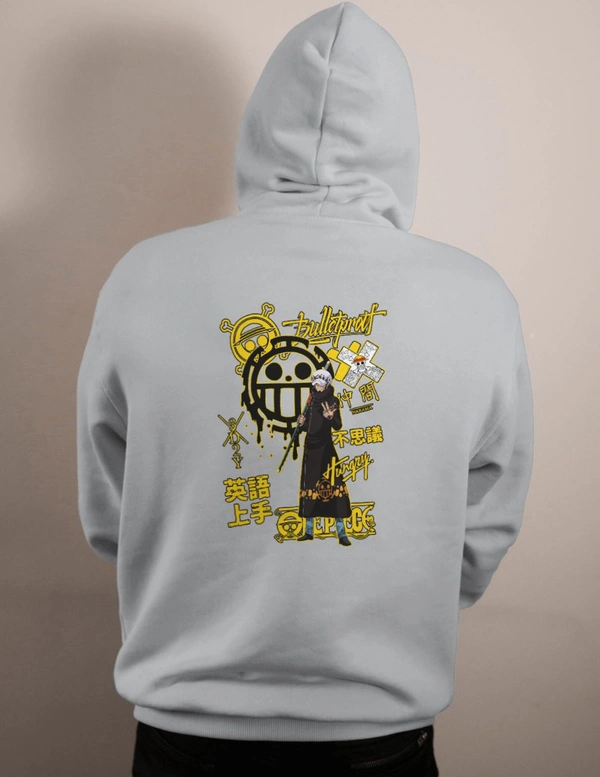 ONE PIECE hoodie  - grey, L