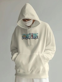 ONE PIECE hoodie  - off white, Xl