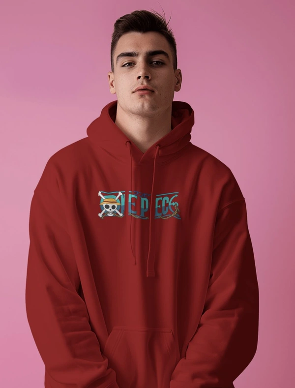 ONE PIECE hoodie  - Maroon, Xl