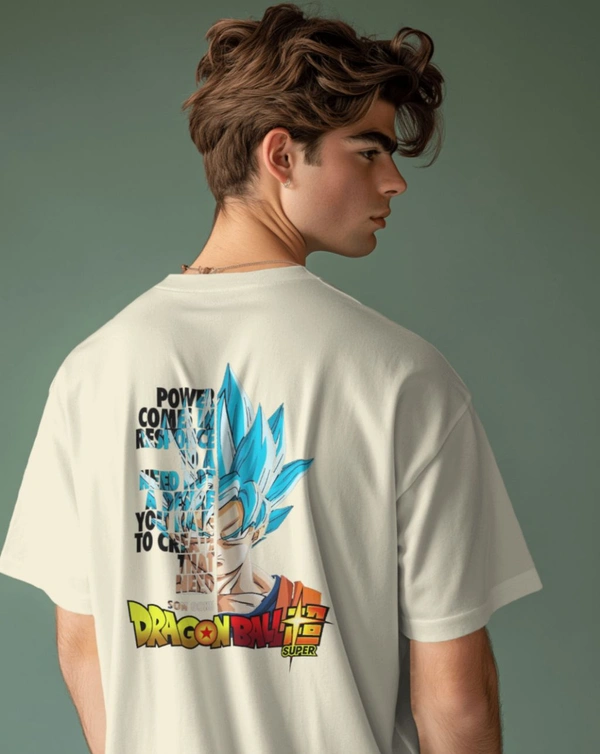 Dragon Ball Oversized Tshirt  - off white, S