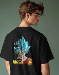 Dragon Ball Oversized Tshirt  - Black, L