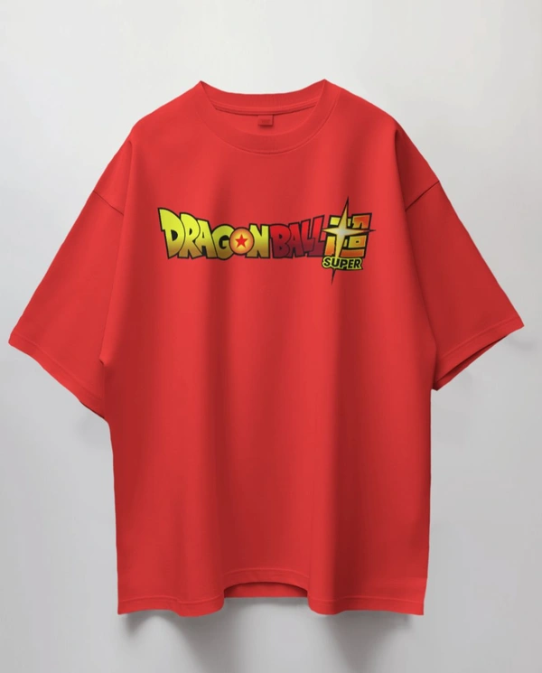 Dragon Ball Oversized Tshirt  - red, L