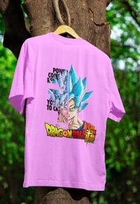 Dragon Ball Oversized Tshirt  - lavender, Xl
