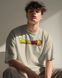 Dragon Ball Oversized Tshirt  - beige, Xl