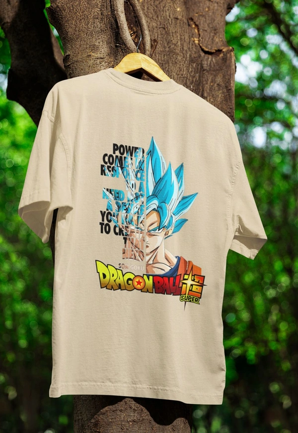 Dragon Ball Oversized Tshirt  - beige, Xl