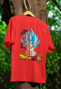 Dragon Ball Oversized Tshirt  - red, Xl