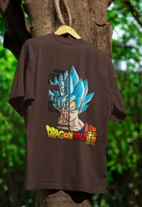 Dragon Ball Oversized Tshirt  - brown, Xl