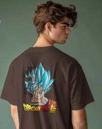 Dragon Ball Oversized Tshirt  - brown, Xl