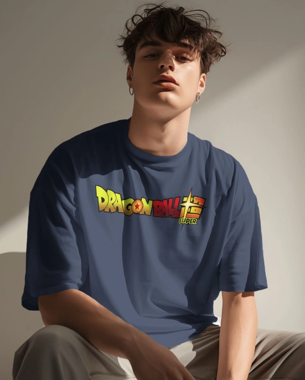 Dragon Ball Oversized Tshirt  - Navy blue, Xl