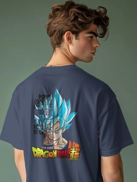 Dragon Ball Oversized Tshirt  - Navy blue, Xl