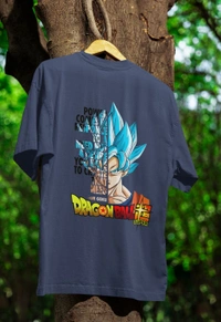 Dragon Ball Oversized Tshirt  - Navy blue, Xl