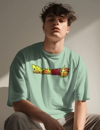 Dragon Ball Oversized Tshirt  - green, Xxl