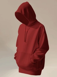 Ruled  Attack On Titan Hoodie  - Maroon, S