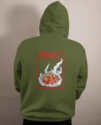 Ruled  Attack On Titan Hoodie  - army green, L