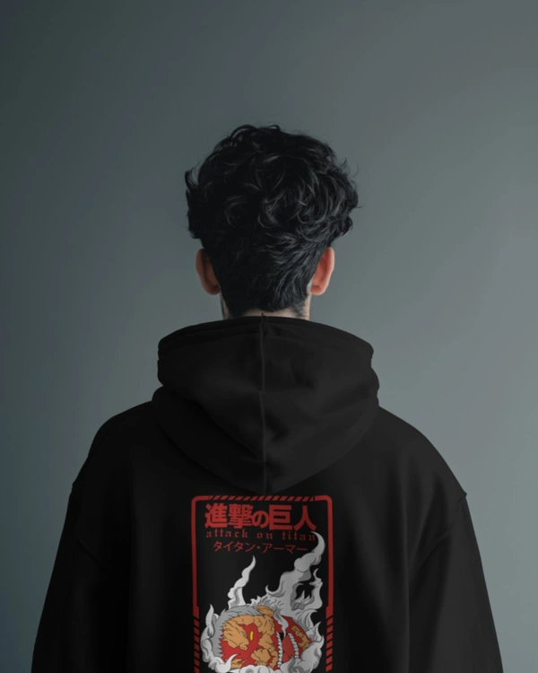 Ruled  Attack On Titan Hoodie  - Black, Xl