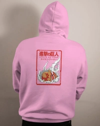 Ruled  Attack On Titan Hoodie  - Pink, Xxl