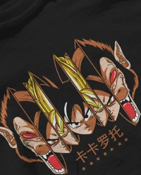 GOKU Oversized Drop shoulder Tshirt  - Black, S