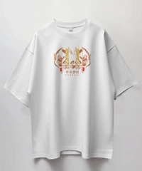 GOKU Oversized Drop shoulder Tshirt  - White, M
